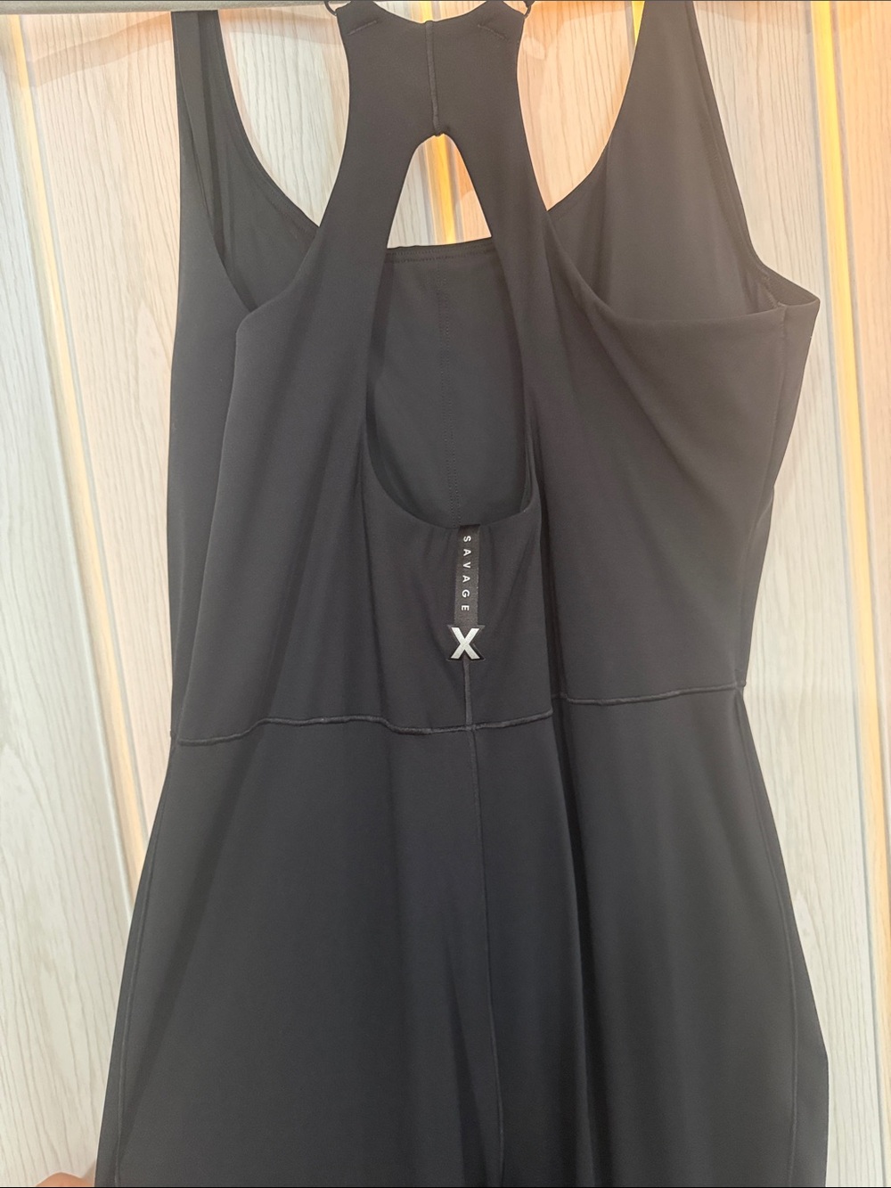 Savage X Fenty Black Racerback Jumpsuit - Picture 3 of 4